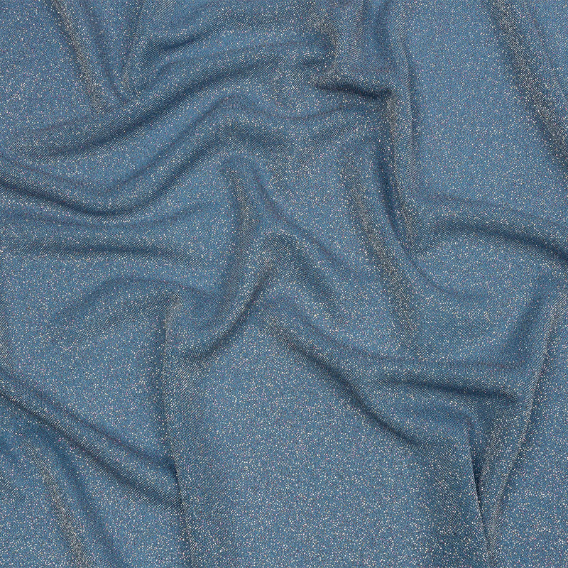 Nylon Knit with All-Over Glitter - Baby Blue - Sun Streams Collection