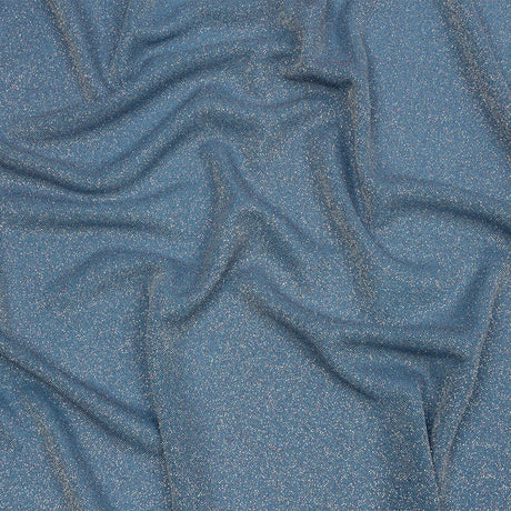 Nylon Knit with All-Over Glitter - Baby Blue - Sun Streams Collection