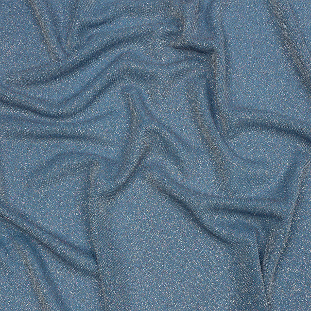 Nylon Knit with All-Over Glitter - Baby Blue - Sun Streams Collection