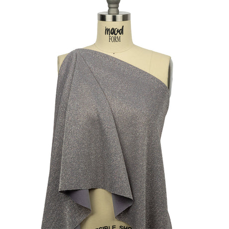 Nylon Knit with All-Over Glitter - Lilac and Silver - Sun Streams Collection
