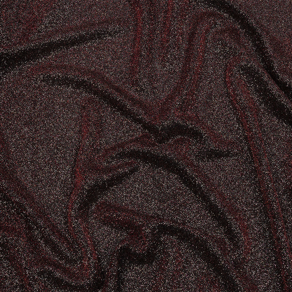 Nylon Knit with All-Over Glitter - Red - Sun Streams Collection