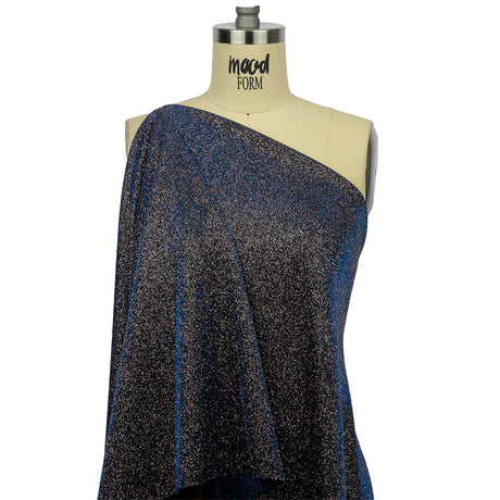 Nylon Knit with All-Over Glitter - Electric Blue - Sun Streams Collection