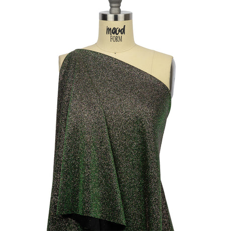 Nylon Knit with All-Over Glitter - Green - Sun Streams Collection