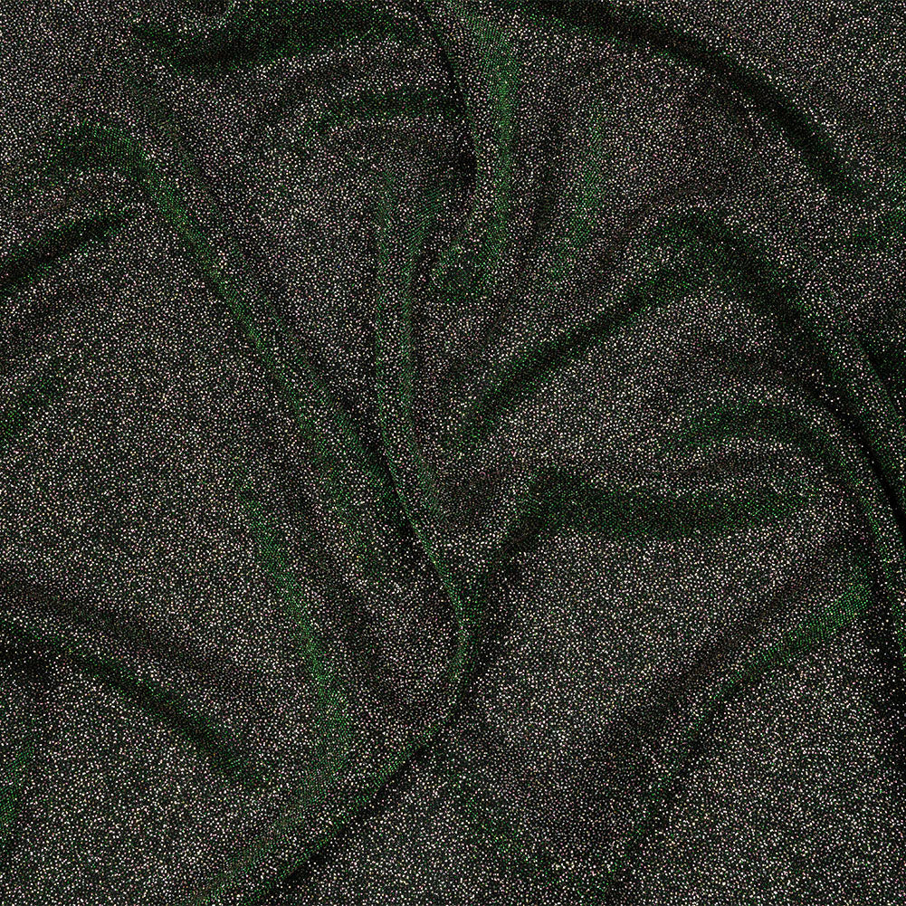 Nylon Knit with All-Over Glitter - Green - Sun Streams Collection