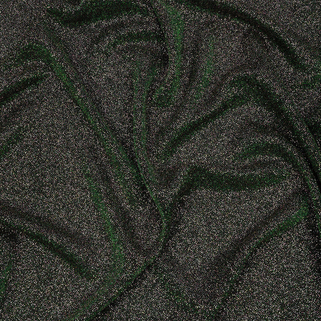 Nylon Knit with All-Over Glitter - Green - Sun Streams Collection