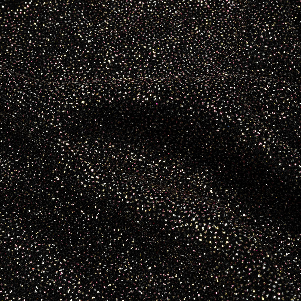 Nylon Knit with All-Over Glitter - Black - Sun Streams Collection
