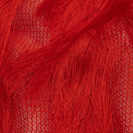 Tango Red Zig Zag Fringe Mesh