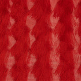Tango Red Zig Zag Fringe Mesh