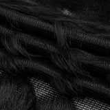 Black Zig Zag Fringe Mesh
