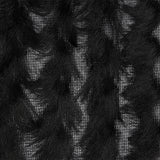 Black Zig Zag Fringe Mesh