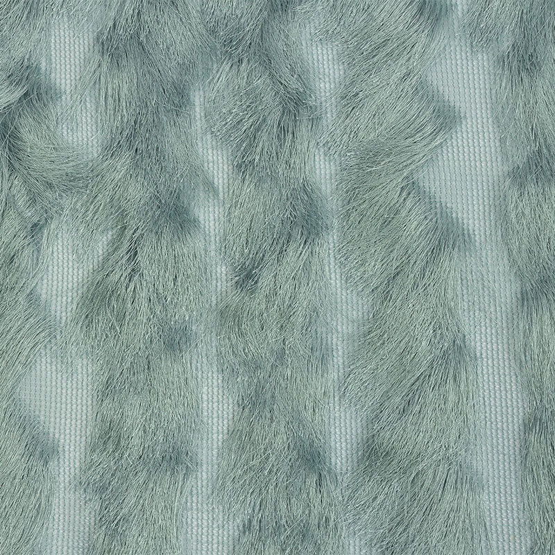 Dusty Green Zig Zag Fringe Mesh