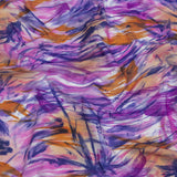 Pink, Purple and Orange Wild Brushstrokes Stretch Nylon Tricot