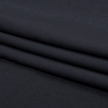 Black Stretch Rayon Interlock Knit