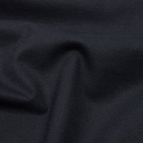 Black Stretch Rayon Interlock Knit