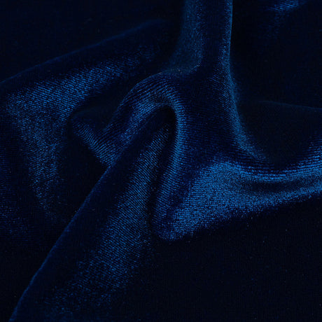 Stretch Polyester Velour - Royal Blue