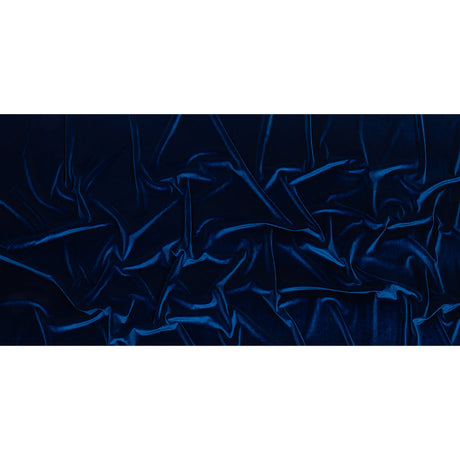 Stretch Polyester Velour - Royal Blue