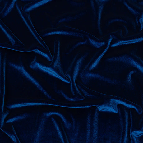 Stretch Polyester Velour - Royal Blue