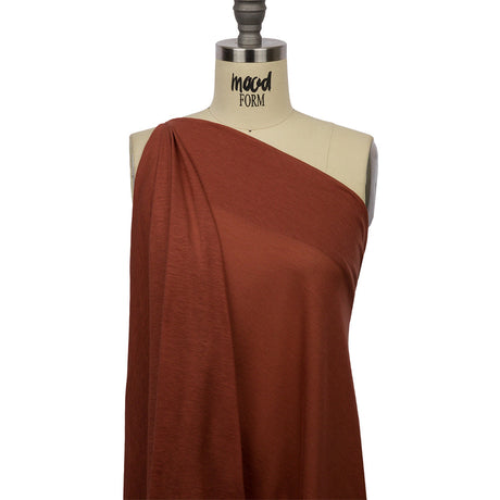 Terracotta Lightweight Cotton Jersey