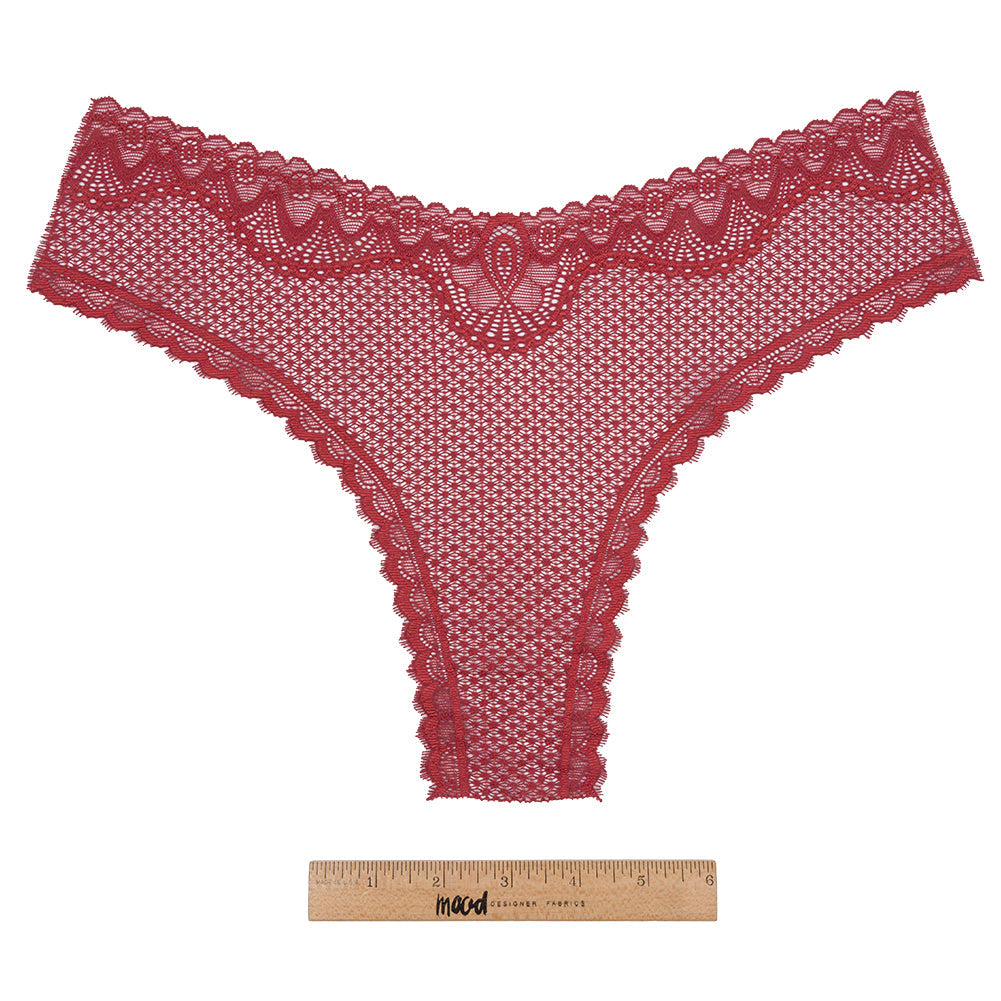 Currant Stretch Lace Panty Trim Panel - 10.25" x 14.25"