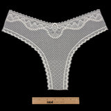 Ivory Stretch Lace Panty Trim Panel - 10.25" x 14.25"