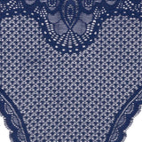 Navy Stretch Lace Panty Trim Panel - 10.25" x 14.25"