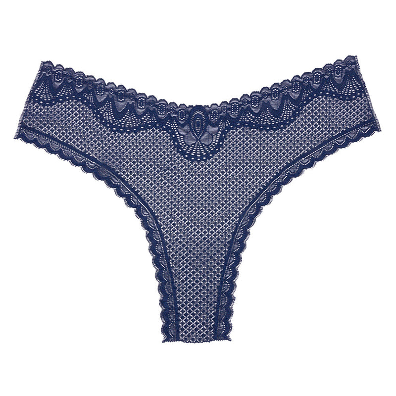 Navy Stretch Lace Panty Trim Panel - 10.25" x 14.25"