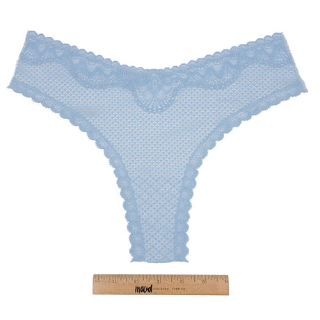 Sky Blue Stretch Lace Panty Trim Panel - 10.25" x 14.25"