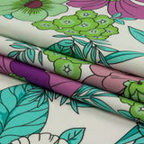 Mood Exclusive Purple Springing Up Stretch Cotton Sateen