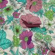 Mood Exclusive Purple Springing Up Stretch Cotton Sateen