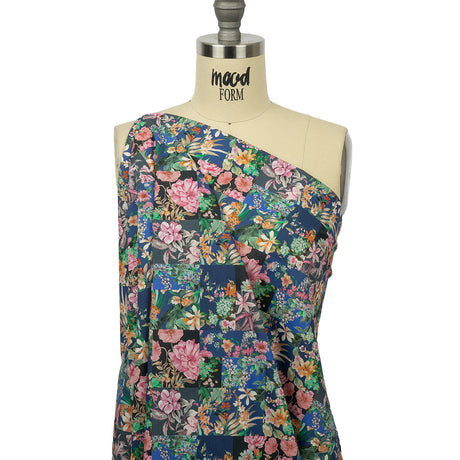 Mood Exclusive Blooming the Grid Cotton Poplin
