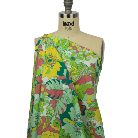 Mood Exclusive Florescent Inflorescence Stretch Cotton Twill