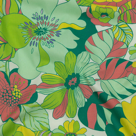 Mood Exclusive Florescent Inflorescence Stretch Cotton Twill