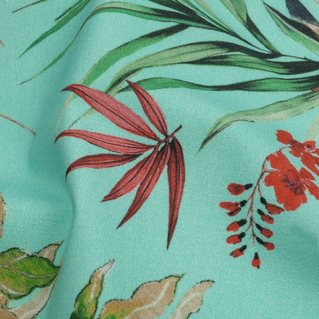 Mood Exclusive Tropical Tumbling Stretch Cotton Twill