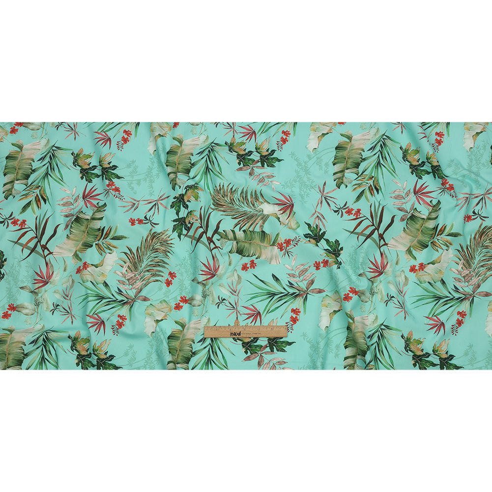 Mood Exclusive Tropical Tumbling Stretch Cotton Twill