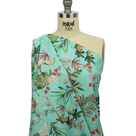 Mood Exclusive Tropical Tumbling Stretch Cotton Twill