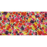 Stretch Cotton and Viscose Sateen Print - Red, Yellow and Green Painterly Floral - Mood Exclusive Spring Afternoon