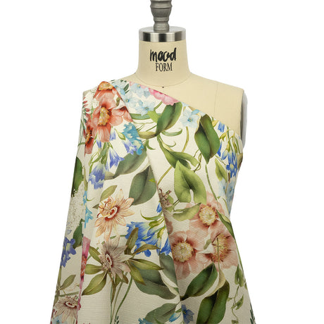 Mood Exclusive Cream Florist's Cuttings Stretch Cotton Woven