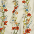 Mood Exclusive White Wildflower Fields Stretch Cotton Woven