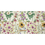 Stretch Cotton Canvas Print - White Floral Patchwork - Mood Exclusive Midsummer festive