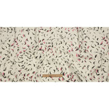 Stretch Cotton Canvas Print - White, Black and Pink Abstract Marks - Mood Exclusive Kindergarten Couture