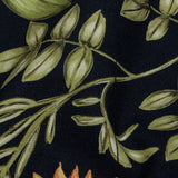 Stretch Cotton Canvas Print - Navy, Pink and Green Floral - Mood Exclusive Wonderland Garden