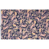 Polyester Twill Print - Black, Pink and Green Paisley - Mood Exclusive Tendrillar Twist