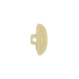 Vintage Ivory Pearlescent Half Done Shank Back Plastic Button - 28L/18mm