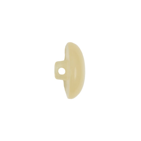 Vintage Ivory Pearlescent Half Done Shank Back Plastic Button - 28L/18mm
