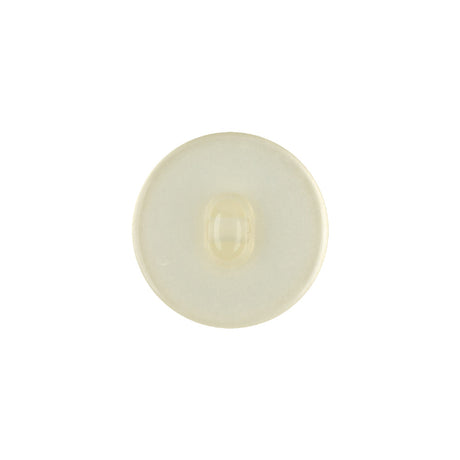 Vintage Ivory Pearlescent Half Done Shank Back Plastic Button - 28L/18mm
