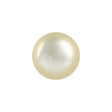 Vintage Ivory Pearlescent Half Done Shank Back Plastic Button - 28L/18mm