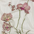 Mood Exclusive White Spotted Moth Orchid Metallic Pinstriped Viscose Dobby