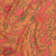 Mood Exclusive Coral Tree Line Trove Metallic Dotted Crinkled Viscose Crepe