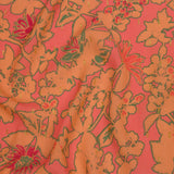 Mood Exclusive Coral Tree Line Trove Metallic Dotted Crinkled Viscose Crepe