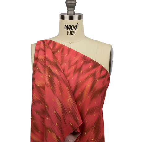 Mood Exclusive Love Divine Metallic Dotted Crinkled Viscose Crepe